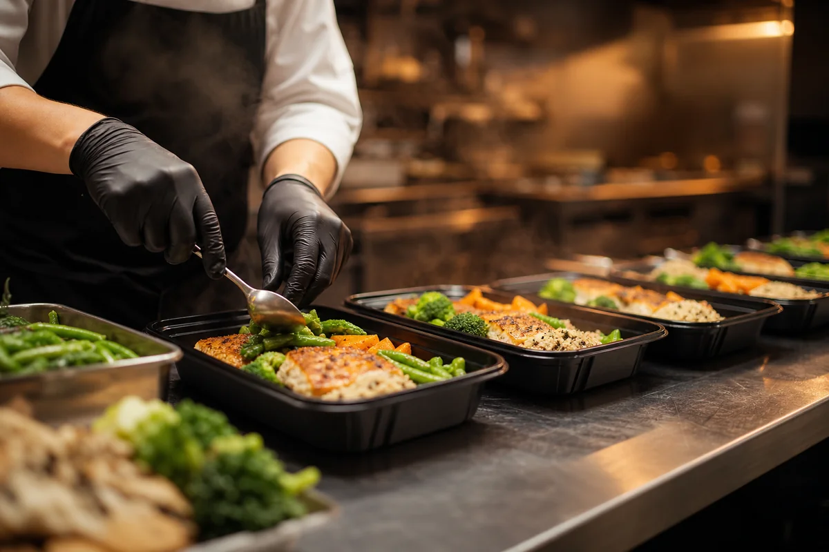 Cuisine Thalvora en préparation de livraison